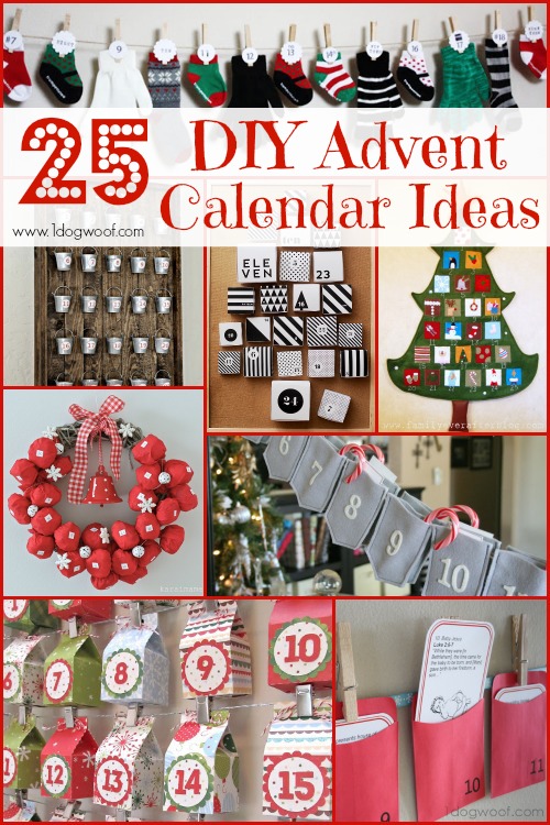 25 Diy Christmas Advent Calendar Ideas One Dog Woof