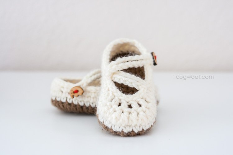 Double Strapped Baby Mary Janes Crochet 